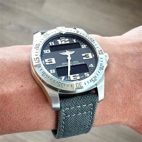 breitling aerospace strap size|breitling military strap.